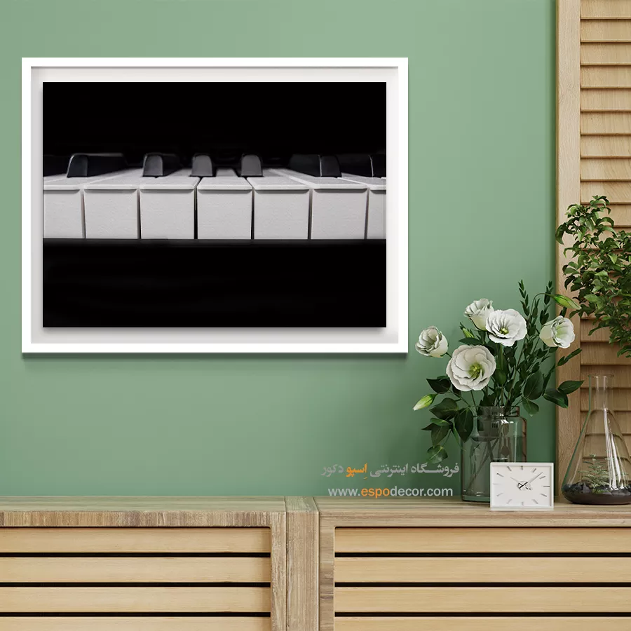 تابلو برای استودیو - ریتمیک – تابلو سیاه و سفید - اسپو دکور