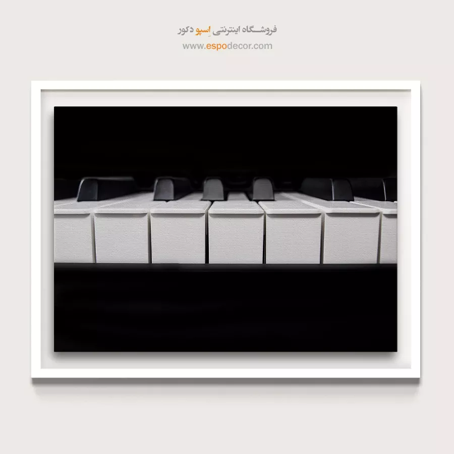 تابلو برای استودیو - ریتمیک – تابلو سیاه و سفید - اسپو دکور