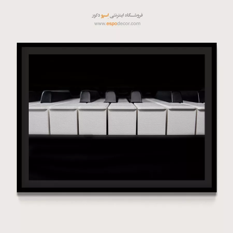 تابلو برای استودیو - ریتمیک – تابلو سیاه و سفید - اسپو دکور