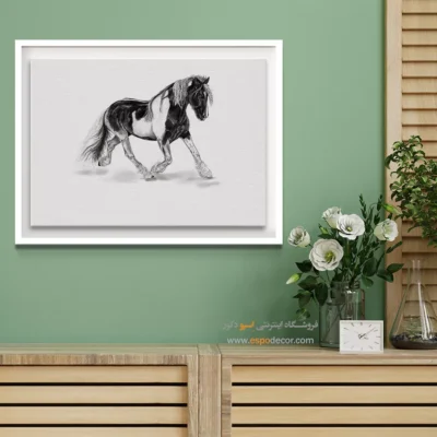 تابلو برای دکور استودیو طراحی - حرکت – تابلو سیاه و سفید - اسپو دکور