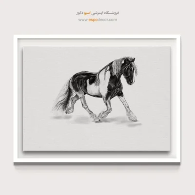 تابلو برای دکور استودیو طراحی - حرکت – تابلو سیاه و سفید - اسپو دکور