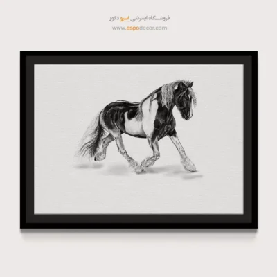 تابلو برای دکور استودیو طراحی - حرکت – تابلو سیاه و سفید - اسپو دکور