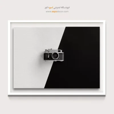 تابلو گرافیکی مینیمال - دیافراگم – تابلو سیاه و سفید - اسپو دکور