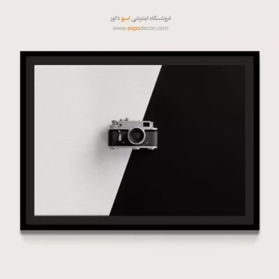 تابلو گرافیکی مینیمال - دیافراگم – تابلو سیاه و سفید - اسپو دکور