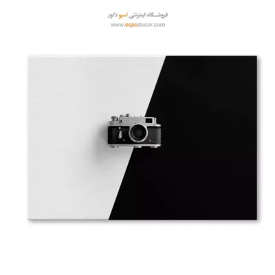 تابلو گرافیکی مینیمال - دیافراگم – تابلو سیاه و سفید - اسپو دکور