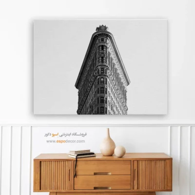 تابلو لوکس مینیمالیسم - نوک شهر – تابلو سیاه و سفید - اسپو دکور