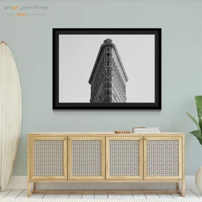 تابلو لوکس مینیمالیسم - نوک شهر – تابلو سیاه و سفید - اسپو دکور