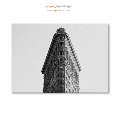 تابلو لوکس مینیمالیسم - نوک شهر – تابلو سیاه و سفید - اسپو دکور