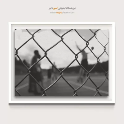 تابلو ورزشی انتزاعی - تماشاگر – تابلو سیاه و سفید - اسپو دکور