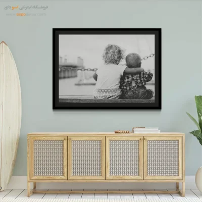 دکوراسیون اتاق کودک - آغوش – تابلو سیاه و سفید - اسپو دکور