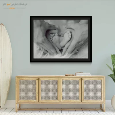 تابلو دکوراسیون اتاق کودک - پیوند مقدس – تابلو سیاه و سفید - اسپو دکور
