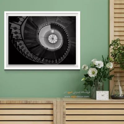 تابلو سیاه و سفید برای دکور خانه - چشم آسمان – تابلو سیاه و سفید - اسپو دکور