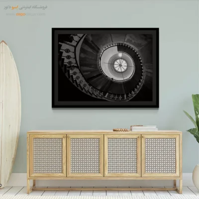 تابلو سیاه و سفید برای دکور خانه - چشم آسمان – تابلو سیاه و سفید - اسپو دکور