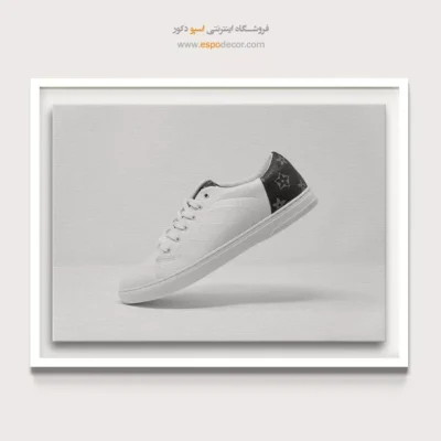 دکوراسیون مینیمال گرافیگی - کتانی – تابلو سیاه و سفید - اسپو دکور