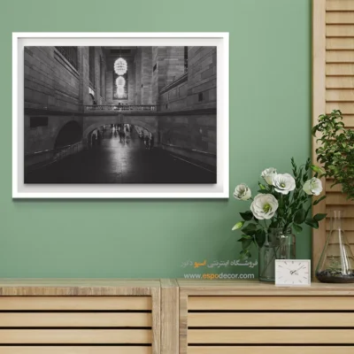 تابلو دیواری معماری داخلی - قوس – تابلو سیاه و سفید - اسپو دکور