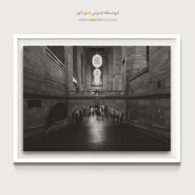 تابلو دیواری معماری داخلی - قوس – تابلو سیاه و سفید - اسپو دکور