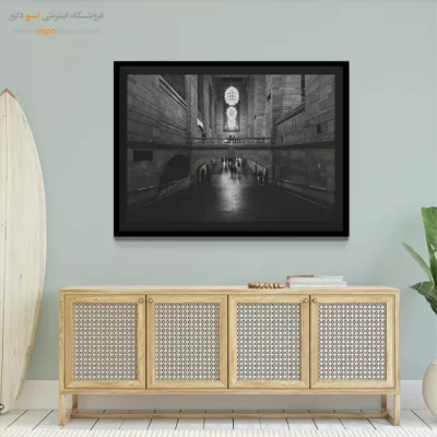 تابلو دیواری معماری داخلی - قوس – تابلو سیاه و سفید - اسپو دکور