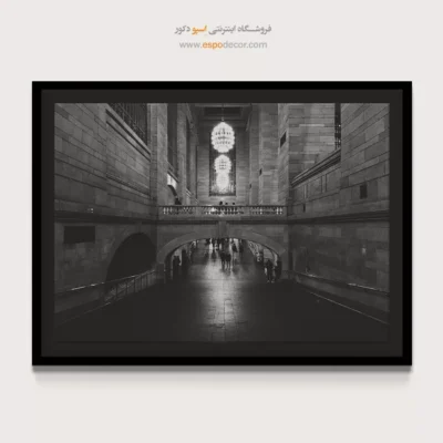 تابلو دیواری معماری داخلی - قوس – تابلو سیاه و سفید - اسپو دکور