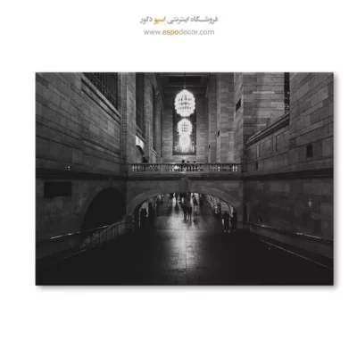 تابلو دیواری معماری داخلی - قوس – تابلو سیاه و سفید - اسپو دکور