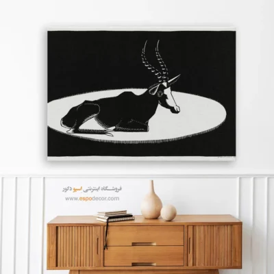 تابلو سیاه و سفید گرافیگی مینیمال - شاخص – تابلو سیاه و سفید - اسپو دکور