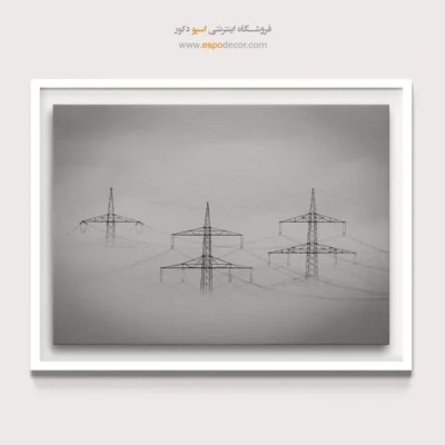 دکوراسیون لوکس مهندسی - سکوت صنعتی – تابلو سیاه و سفید - اسپو دکور