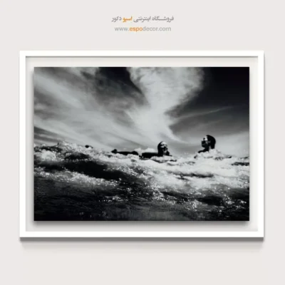 دکوراسیون داخلی با تابلو سیاه و سفید - بالاتر از موج‌ها – تابلو سیاه و سفید - اسپو دکور