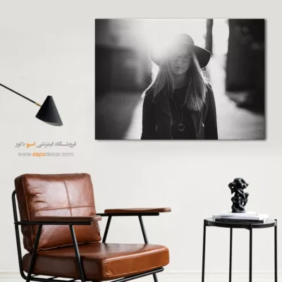 دکوراسیون لوکس مینیمال - هاله‌ – تابلو سیاه و سفید - اسپو دکور