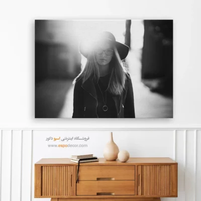 دکوراسیون لوکس مینیمال - هاله‌ – تابلو سیاه و سفید - اسپو دکور