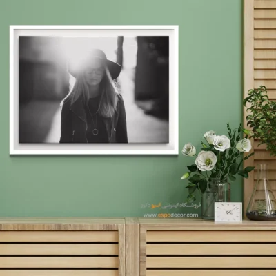 دکوراسیون لوکس مینیمال - هاله‌ – تابلو سیاه و سفید - اسپو دکور