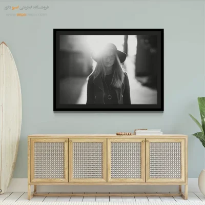 دکوراسیون لوکس مینیمال - هاله‌ – تابلو سیاه و سفید - اسپو دکور