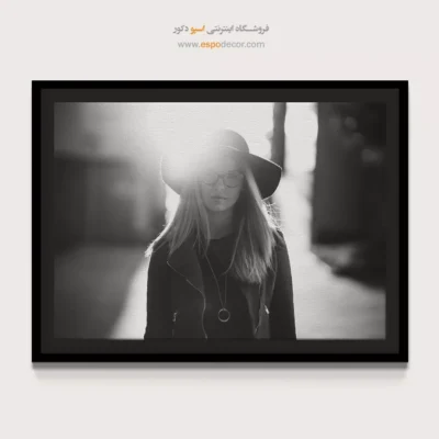 دکوراسیون لوکس مینیمال - هاله‌ – تابلو سیاه و سفید - اسپو دکور