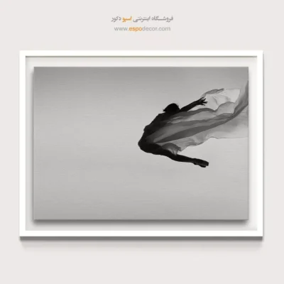 تابلو هنری برای فضاهای لوکس - اوج رهایی – تابلو سیاه و سفید - اسپو دکور