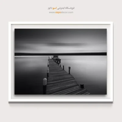 تابلو اسکله سیاه و سفید - مسیر ابریشمی – تابلو سیاه و سفید - اسپو دکور