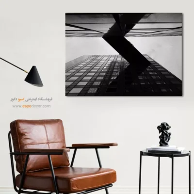 تابلو مناسب هدیه به مهندسان - کریدور معلق – تابلو سیاه و سفید - اسپو دکور