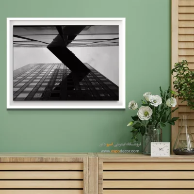 تابلو مناسب هدیه به مهندسان - کریدور معلق – تابلو سیاه و سفید - اسپو دکور