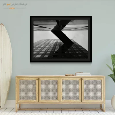 تابلو مناسب هدیه به مهندسان - کریدور معلق – تابلو سیاه و سفید - اسپو دکور