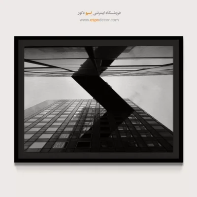 تابلو مناسب هدیه به مهندسان - کریدور معلق – تابلو سیاه و سفید - اسپو دکور