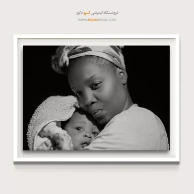 تابلو سیاه و سفید احساسی - آغوش گرم – تابلو سیاه و سفید - اسپو دکور