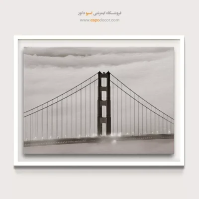 تابلو سیاه و سفید برای هدیه - در میان ابر – تابلو سیاه و سفید - اسپو دکور