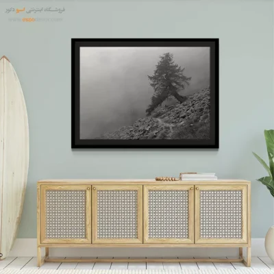 خرید هدیه برای خانه نویی - مسیر سنگی – تابلو سیاه و سفید - اسپو دکور