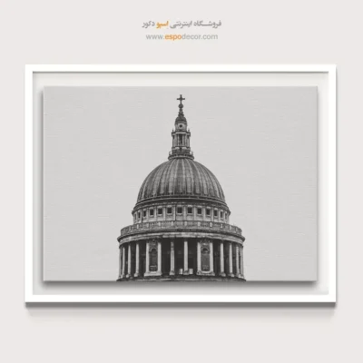 تابلو سیاه و سفید برای اتاق کار - تاج لندن – تابلو سیاه و سفید - اسپو دکور
