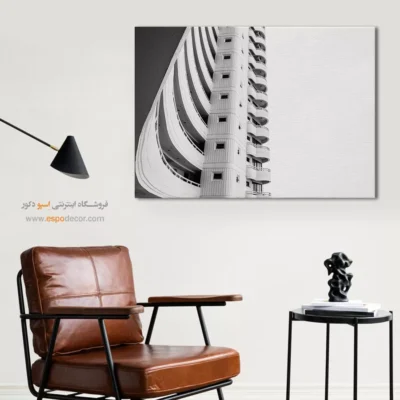 خرید تابلو برای دفتر معماری - ساختار سفید – تابلو سیاه و سفید - اسپو دکور