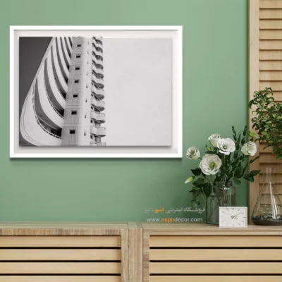 خرید تابلو برای دفتر معماری - ساختار سفید – تابلو سیاه و سفید - اسپو دکور