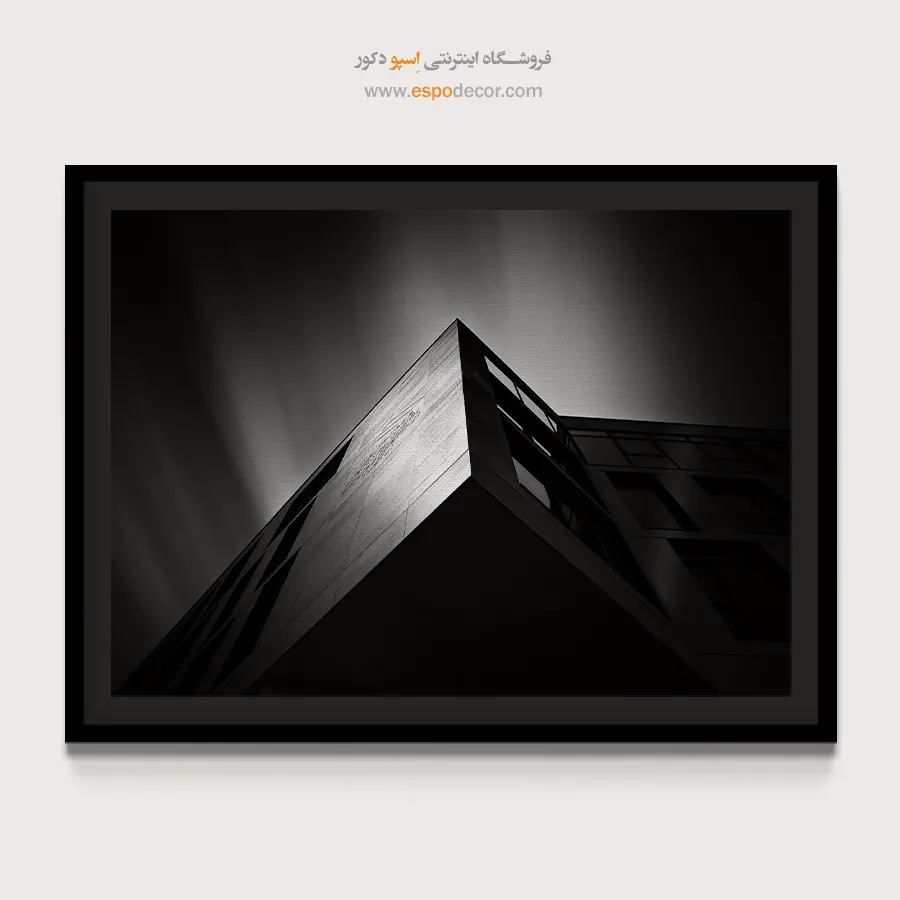 خرید هدیه تولد برای معماران - تیغهی شهری – تابلو سیاه و سفید - اسپو دکور