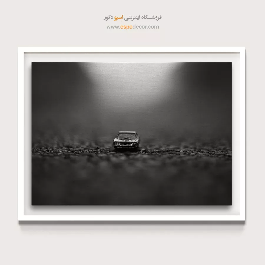 تابلو با تم سینمایی - پایان خط – تابلو سیاه و سفید - اسپو دکور