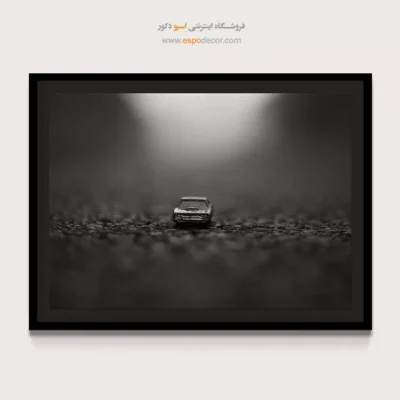 تابلو با تم سینمایی - پایان خط – تابلو سیاه و سفید - اسپو دکور
