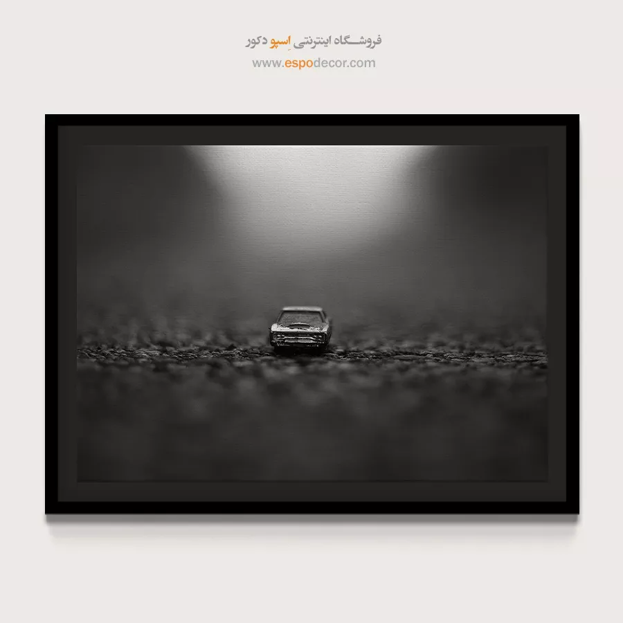 تابلو با تم سینمایی - پایان خط – تابلو سیاه و سفید - اسپو دکور