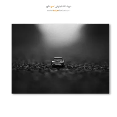 تابلو با تم سینمایی - پایان خط – تابلو سیاه و سفید - اسپو دکور