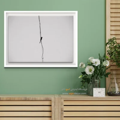 تابلو عکس مینیمالیسم - رهایی – تابلو سیاه و سفید - اسپو دکور