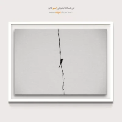 تابلو عکس مینیمالیسم - رهایی – تابلو سیاه و سفید - اسپو دکور
